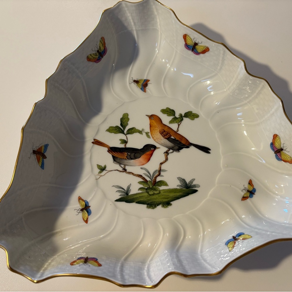 Herend Rothschild Bird Motif Porcelain Plate